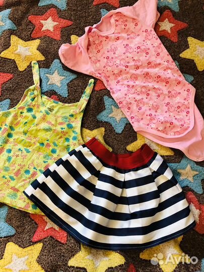 Вещи для девочки пакетом 80-86