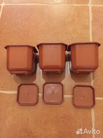 Вазон терра с подставкой для кактусов