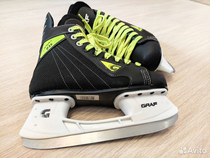 Почти Новые коньки Graf, размер 35; 22.8см