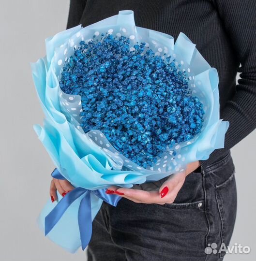 Букет из 9 гипсофил с беспл. доставкой