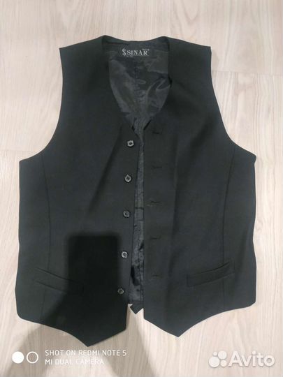 Жилет подростковый школьный костюмный