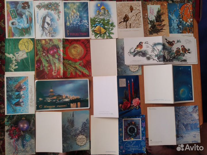 Новогодние открытки СССР