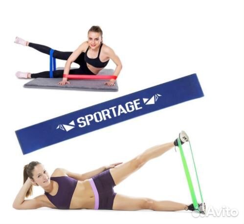 Резинка для фитнеса 0,5*5*30 см (до 8 кг)