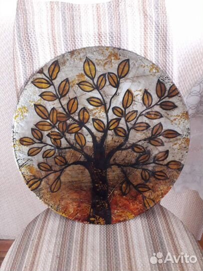 Блюдо стеклянное