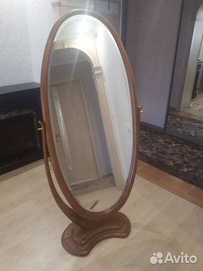 Зеркало напольное (натуральное дерево)