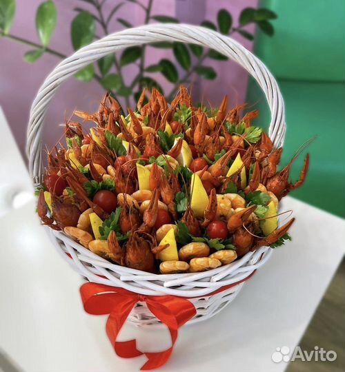 Букет из раков мужской букет подарок мужчине