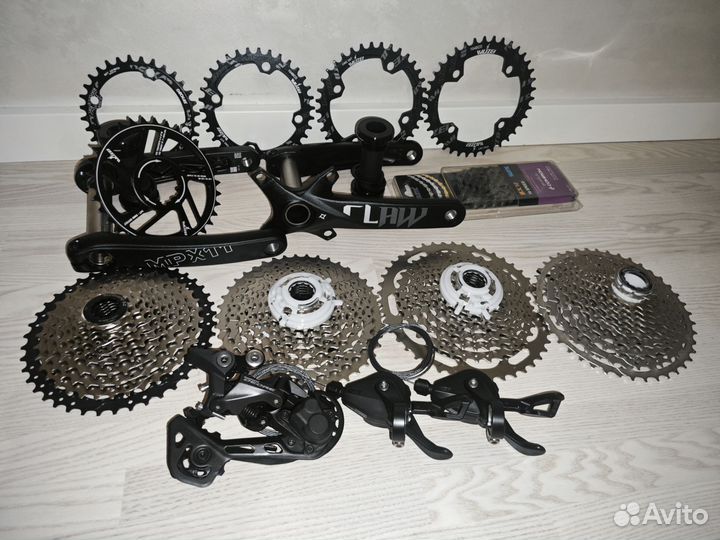 Shimano deore группсет rd-m5120/sl-m4100/cs-m4100