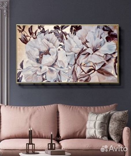 Картина маслом цветы