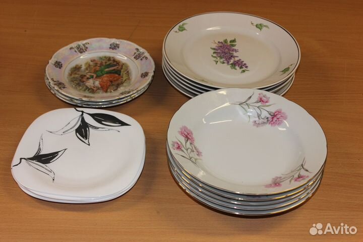 Тарелки Япония, Ликино-дулево, ГДР, Франция