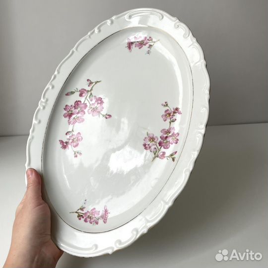 Kahla ГДР винтаж блюдо тарелка сакура вишня