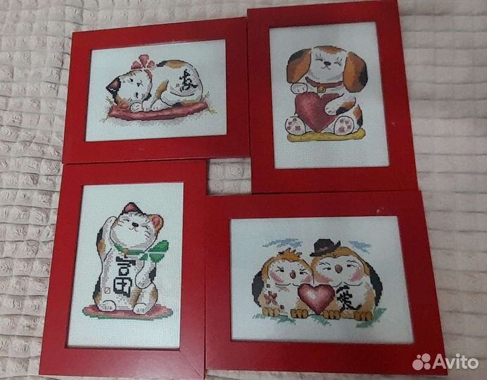 Вышивка крестом, ручная работа