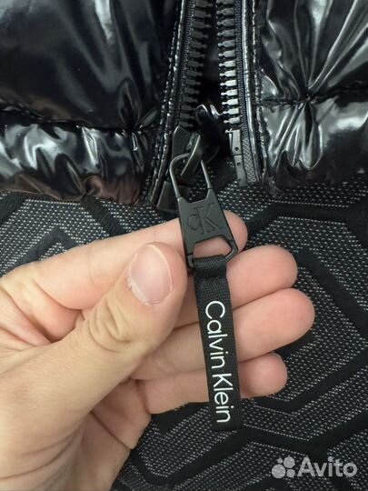 Calvin klein пуховик мужской глянцевый