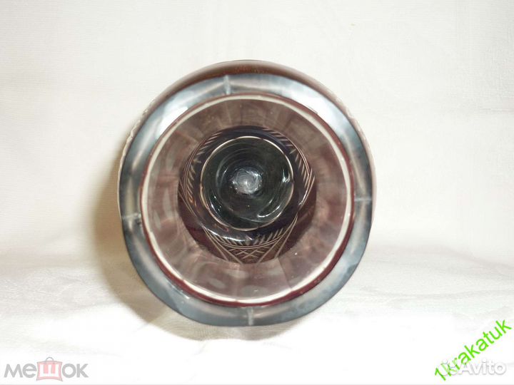 Ваза Цветное марганцевое стекло Дятьковский хз