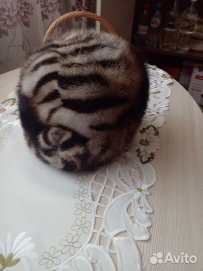 Норковый мягкий берет