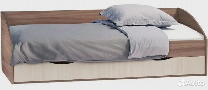 Кровать Классика шимо темный / шимо светлый
