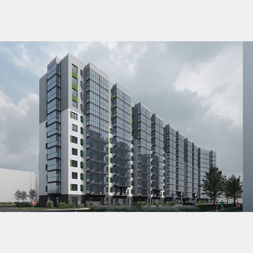 2-к. квартира, 54 м², 5/12 эт.