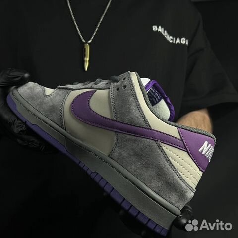 Кроссовки Nike sb Dunk low purple pigeon