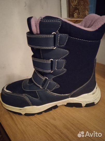 Ботинки зимние детские 23 б/у