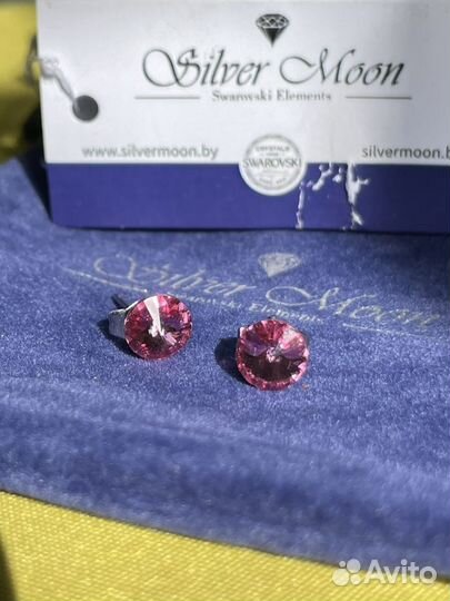 Swarovski серьги пусеты