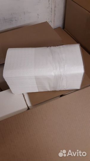 Бумажные полотенца для рук супербелые 2х слойные