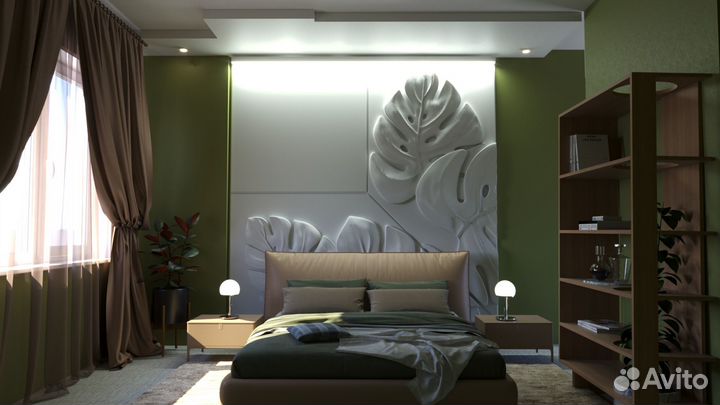 3d визуализация, дизайн, роспись стен, декор