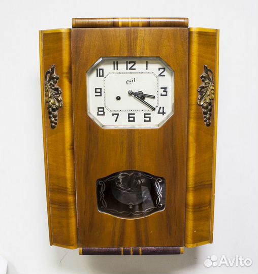 Часы настенные очз, 1959 год, получасовой бой, на