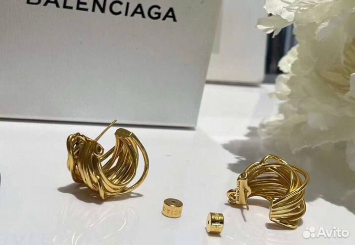 Серьги balenciaga