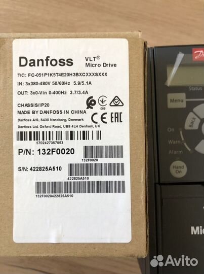 Преобразователь частоты danfoss