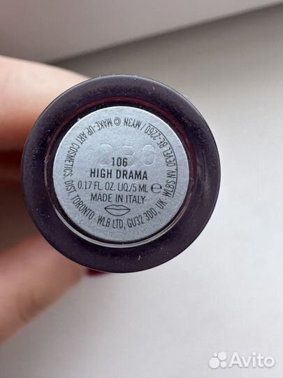 MAC retro matte liquid lipcolour помада high drama