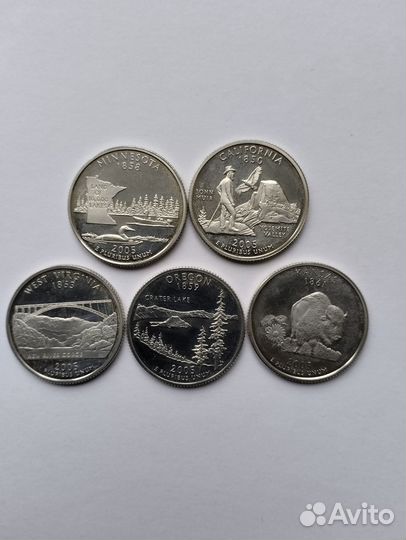 Квотеры США. Серебро