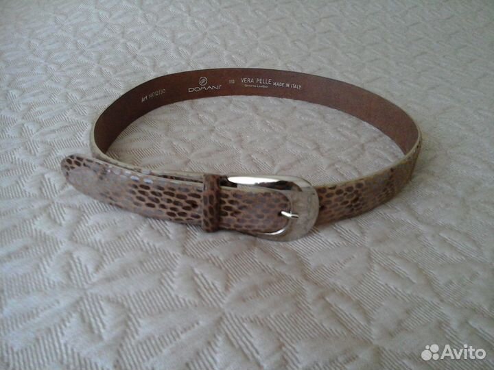 Фирменный кожаный ремень domani (пр-во Италия)