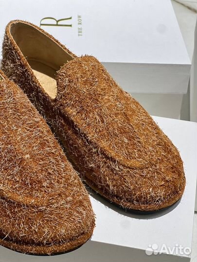 Лоферы The Row горчичные