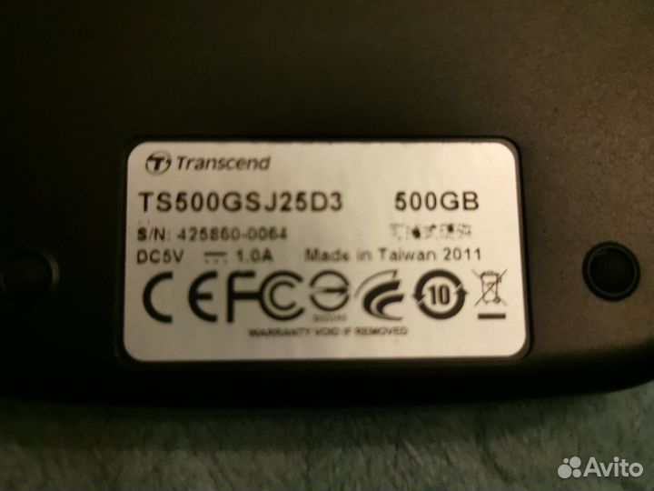 Внешний жесткий диск Transcend 500Gb TS500GSJ25D3