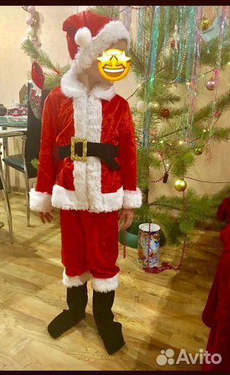 Прокат Костюм санты 4-6 лет