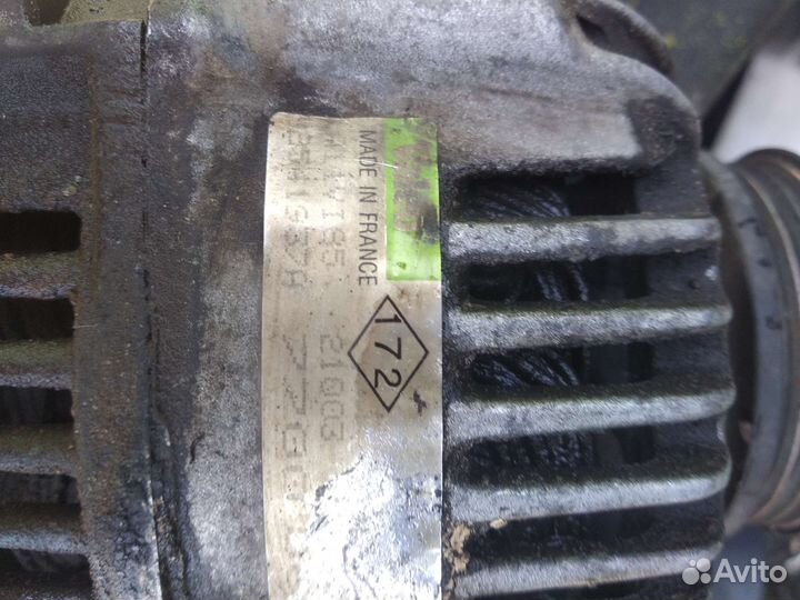 Генератор Renault megan Scenik 1.4-1.6 бензин