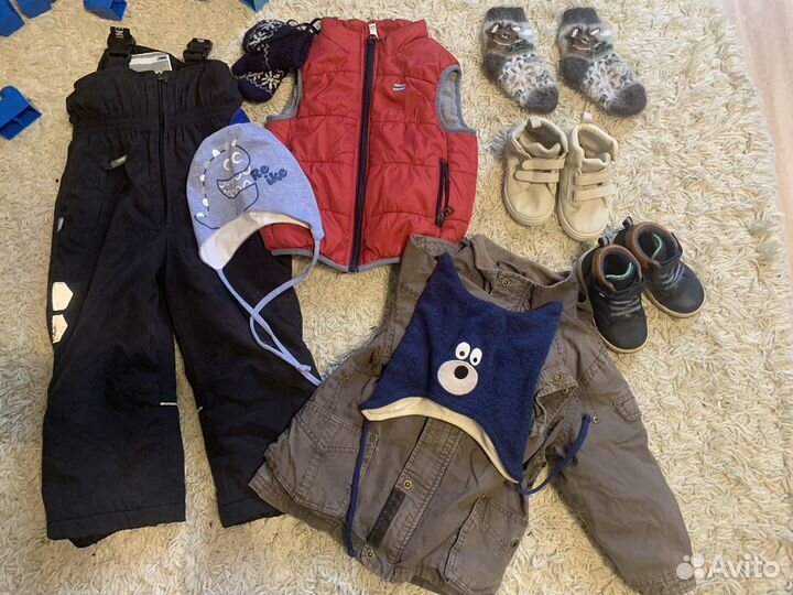 Два больших пакета вещей для мальчика 86-92-98р