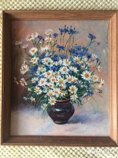 Картина. Букет полевых цветов