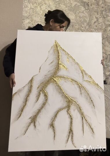 Интерьерная картина текстурная акрилом 