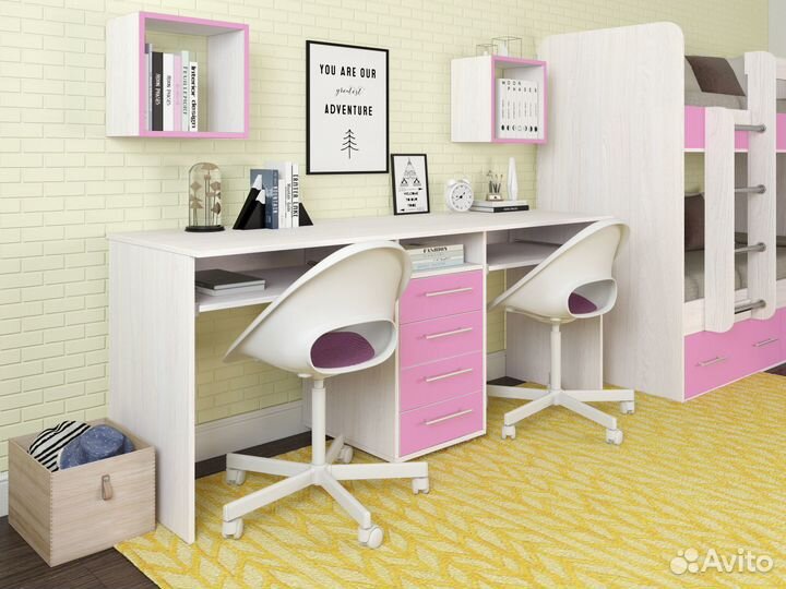 Стол компьютерный для двоих Лаворо