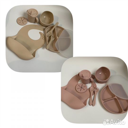 Наборы детской силиконовой посуды
