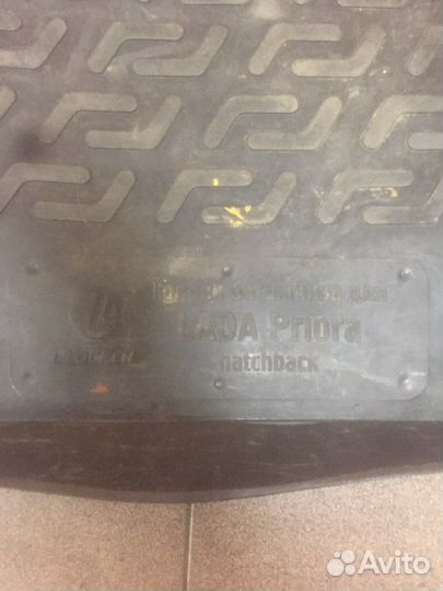 Коврик в багажник priora хачбек