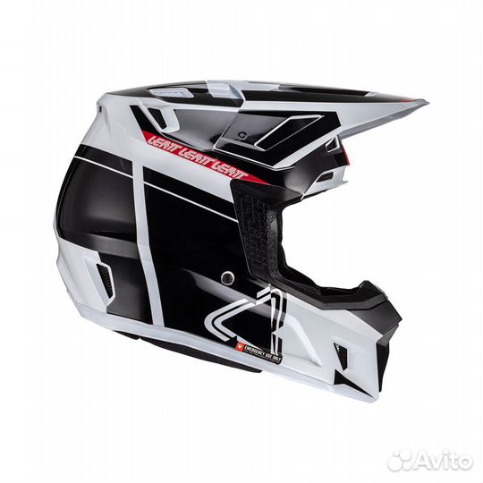 Black White Новый Шлем Leatt Moto 7.5 Helmet 2024