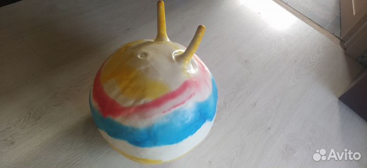 Фитбол с рожками 35