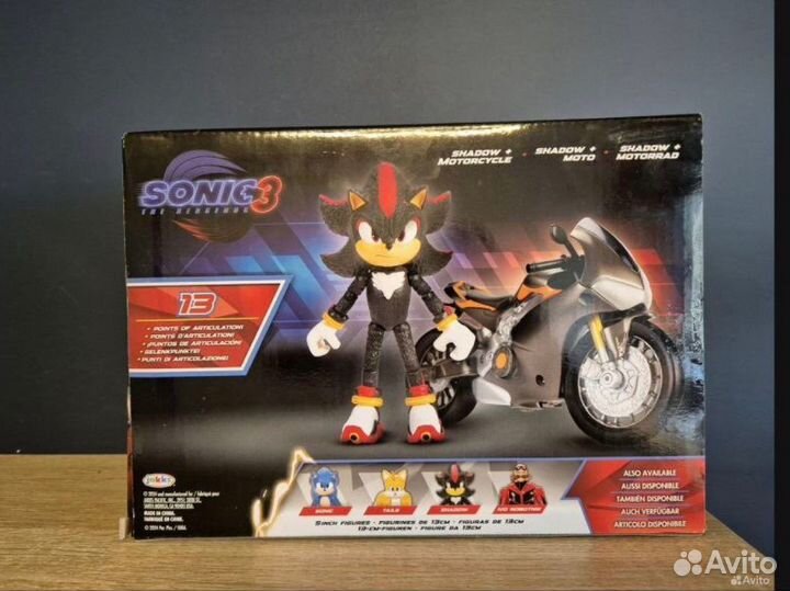 Фигурка Шедоу на мотоцикле Sonic 3
