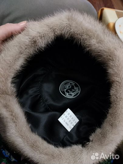 Шапка норковая женская