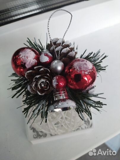 Новогодние игрушки, ёлочные шарики ручной работы