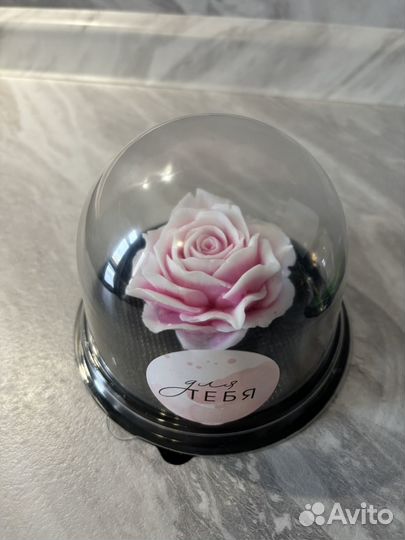 Роза в куполе. Сувенирное мыло
