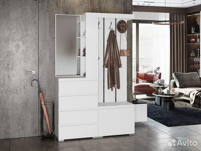 Прихожая стеллаж шкаф гардеробная мебель Икеа купить в Санкт-Петербурге ...