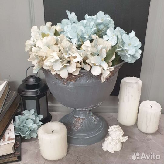 Цветочный горшок винтаж, вазон, кашпо 3л