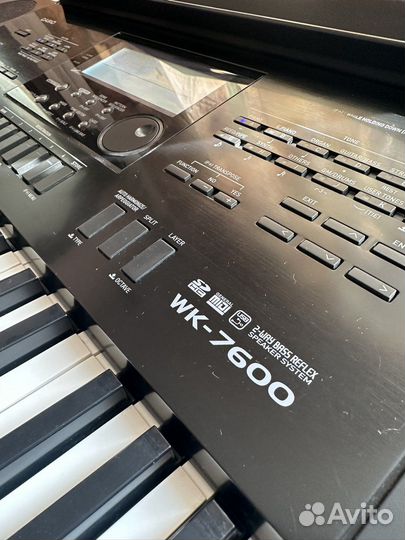 Синтезатор casio wk 7600+ стойка athletic
